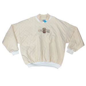 Vintage Arizona Sweater Adult XL Extra Large Yellow Cotton Textured Made USA